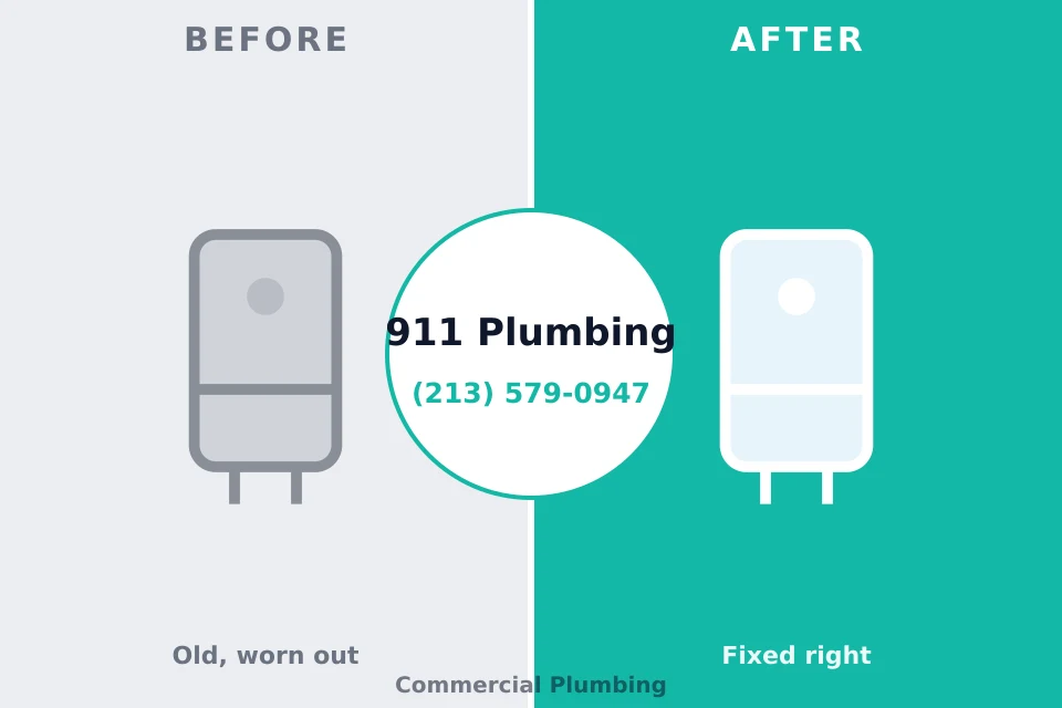 Before and after: plumbing repair Aurora, MN